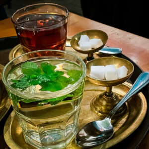 Tea at a Persian restaurant in Toronto.