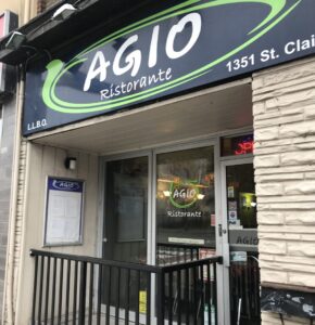 Agio Restaurant, Toronto's Corso Italia