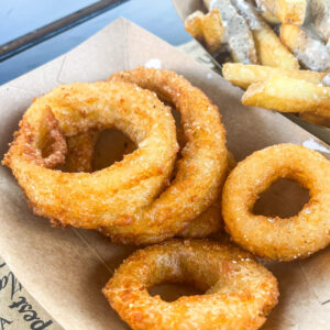 Onion Rings & Cacia e Pepe Fries Onion Rings & Cacia e Pepe Fries
